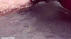 BBW's Shaved Pussy Pees on Crowded Public Beach