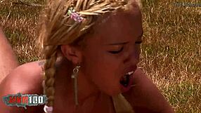 hot pornstar barbie banks gets rough anal fucking outdoors