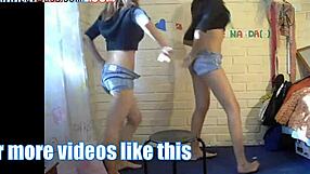 White Girls Dancing Seductively In Tight Hot Pants