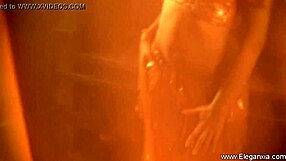 Classic Indian Brunette Strips Sensually