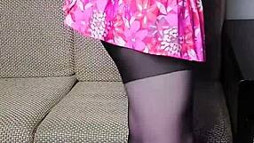 hey man, check this big ass white boy crossdresser sissy kitty dancing sexy for me