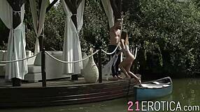 Candice Demelzza sensually sucks big cock before doggystyle pounding