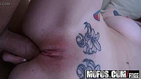 indigo august tries anal with goth tattoo