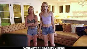 Cute Stepsis Chloe Cherry And Gwen Vicious Fucked By Horny Stepbrother In Doggystyle 3Some With Ass Licking And Barefoot Feet