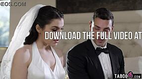 On her wedding day, Italian bride Valentina Nappi gets buttplugged before anal.