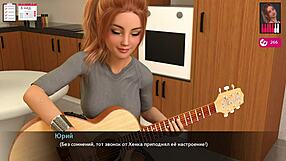 i massaged melody's ass in panties and she bent over for my big cock