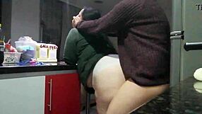 Chubby neighbor calls when husband is away