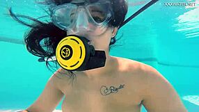 Ever seen Brita Piskova finger herself underwater in a swimming pool?