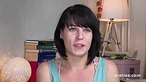 Brunette Achieves Intense Orgasm with Toys