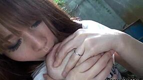 She's rubbing her clit openly on the road while Japanese moans echo with integrity