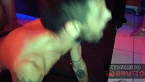 Group sex at the night club party