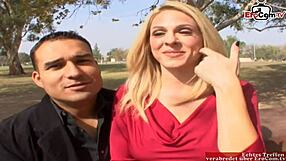 Busty Blonde Wife Enjoys Big Cock In Cuckold Scene