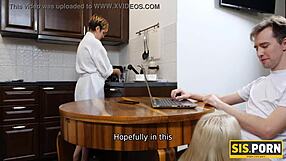 Porn Blonde Sucks Stepbro Then Gets Drilled Bent Over