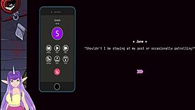 Lesbian hentai with big tits in cartoon game