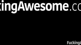 Elena Koshka as the waiter seduces with her petite body and fingering skills