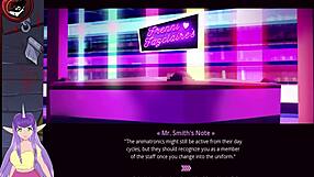 Lesbian hentai with big tits in cartoon game