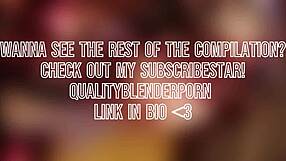 Anime gaming sluts with big asses riding and getting creampied in compilation