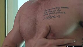 Jackson rams Brad's tight ass during bicep curls