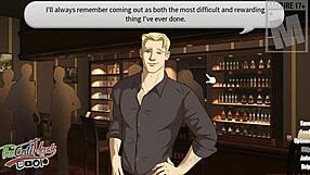 In this anime hentai cartoon, the student flirts with his muscular teacher