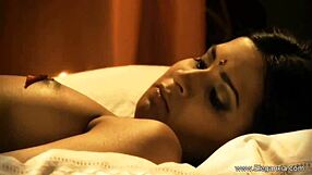 Classic Indian Brunette Strips Sensually