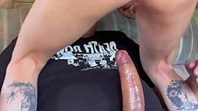 Monster Cock Gives Young Emo Girl Huge Creampie