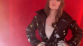 Glamour leather gloves asmr fetish solo with arya grander amateurs