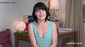 Brunette Achieves Intense Orgasm with Toys