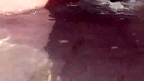 BBW's Shaved Pussy Pees on Crowded Public Beach