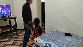 latina seduces delivery boy in hotel for a wild ride.