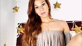 Look at this tranny bombshell jerking off on cam
