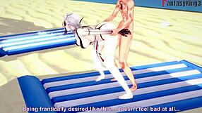 Hey, Wanna See Arlecchino Bang in Bikini on Beach?