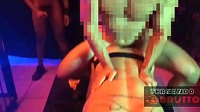 Group sex at the night club party