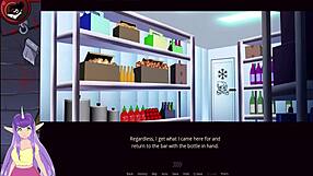 Lesbian hentai with big tits in cartoon game