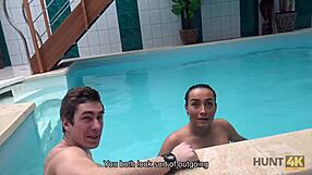 poor cuckold should watch how rich guy owns his girlfriend