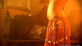 Classic Indian Brunette Strips Sensually