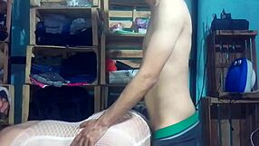 Latina Emo Couple Fucks Doggystyle With Her Bent Over In Dress