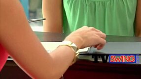 Friends and couples engage in swinging orgy