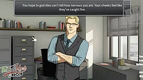 In this anime hentai cartoon, the student flirts with his muscular teacher