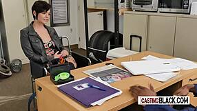 Horny Babe Gets Pounded by Directors Huge Dick