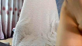 Japanese babe performs intense webcam show with passionate actions