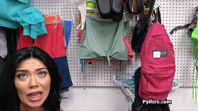 A Hottie Steals a Bracelet While Getting Titty and Pussy Fucked on Hidden Cam