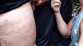 guys partying in the forest together