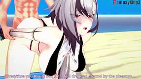 Hey, Wanna See Arlecchino Bang in Bikini on Beach?