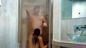 Wet steamy shower morning sex starts passionate couple's day perfectly