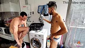 Skinny Spanish stud gets his ass pounded by gang of amateurs