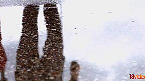 Ariana shaine casually fucks on rainy day.