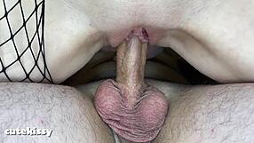 Hot reverse cowgirl shifts to simple with juicy creampie