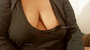 Wow, Asian Aunty Flaunts Her Massive Big Tits!