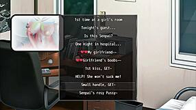 My sister gives a blowjob under the counter at work