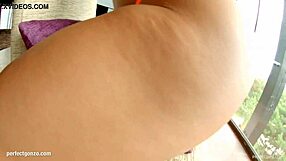 kyra hot uses dildo on natural big tits